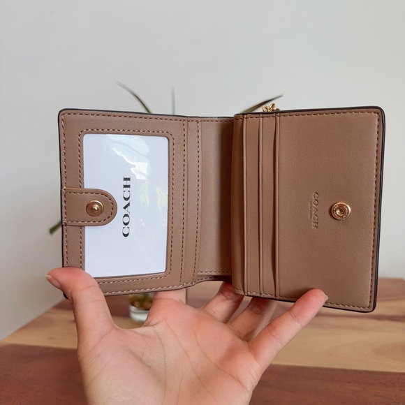 NWT Coach Snap Wallet With Patchwork And Snake Print - Picture 3 of 5